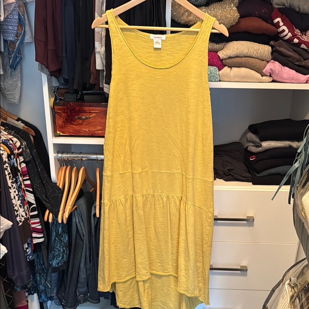 Sundance Yellow Asymmetrical High-Low Sundress